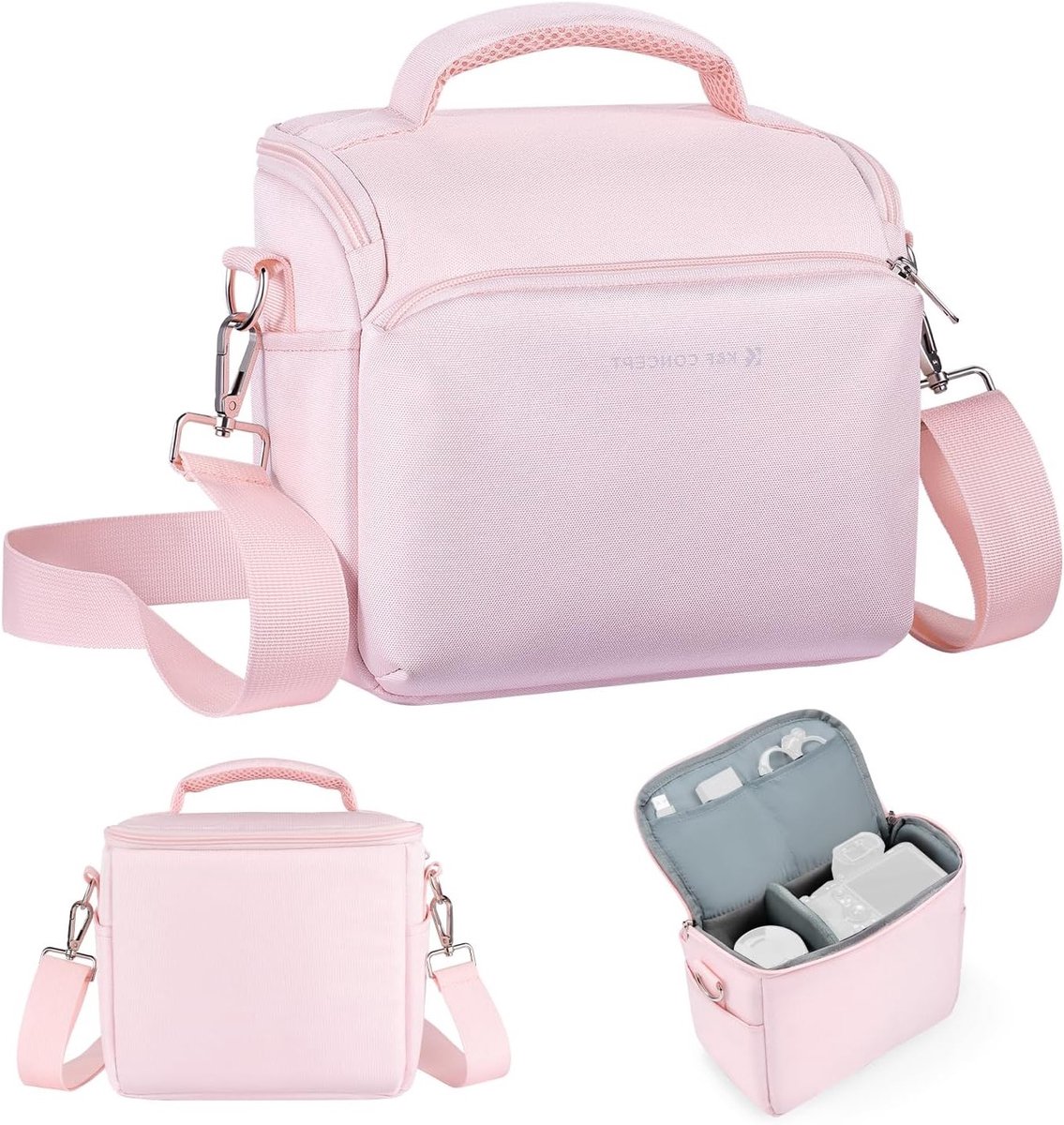 Compacte Schoudertas voor Fotografie - Kleine Crossbody Tas voor DSLR/SLR Camera's - Ideaal voor Fotografen in Donkerblauw