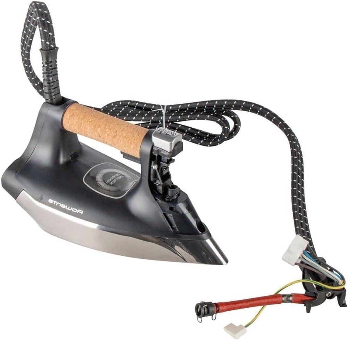Slanggreep Stoomstrijkijzer - Handvat met Kabel - Strijken Thuis - Origineel Reserveonderdeel - 230 Volt - Zwart
