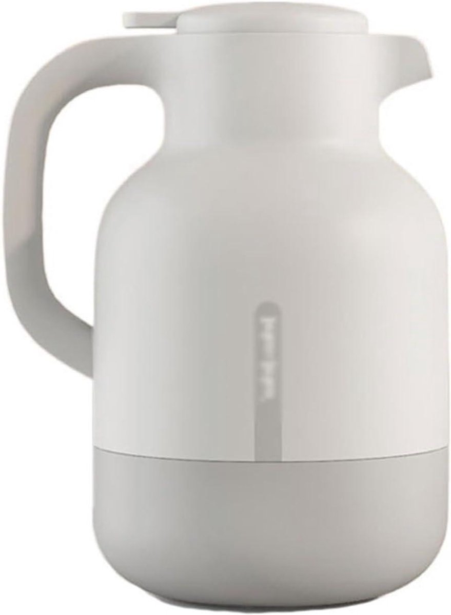 Thermische Koffiekaraf - Isolerende Fles - Dranken Warm Houden - Keramische Voering - 2L - Wit