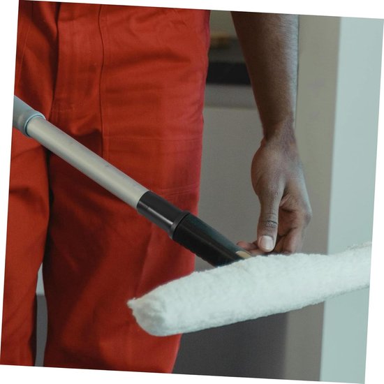 Verlengstukadapter Bezemsteel - Dweilpaal Adapter - Schoonmaken Thuis - Stevig Plastic Materiaal - 560 cm - Zwart — afbeelding 3