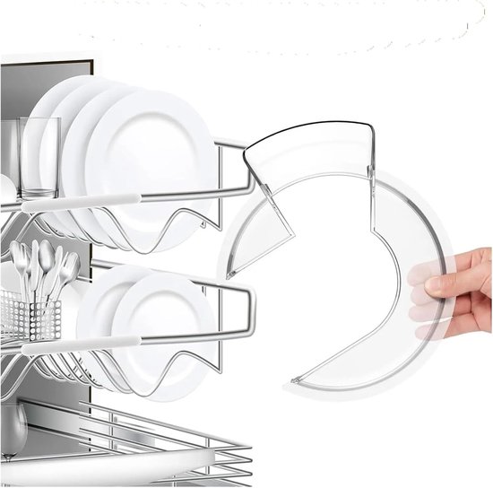 Mixer Spatbescherming - Mixer Deksel - Beslag Vangen - Secure Fit - 10x10x10 cm - Transparant — afbeelding 4