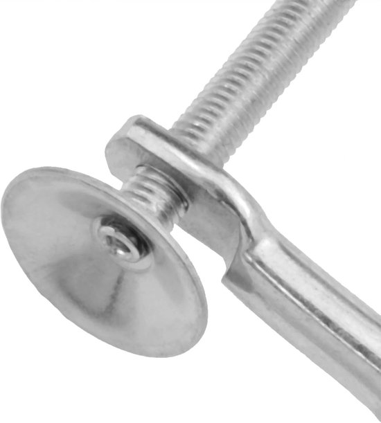 Pastamachine Klem - Deegroller Houder - Zelf Pasta Maken - Sterke Metalen Constructie - Tot 7 cm dikte - Zilverkleurig van Pastamachine — afbeelding 5