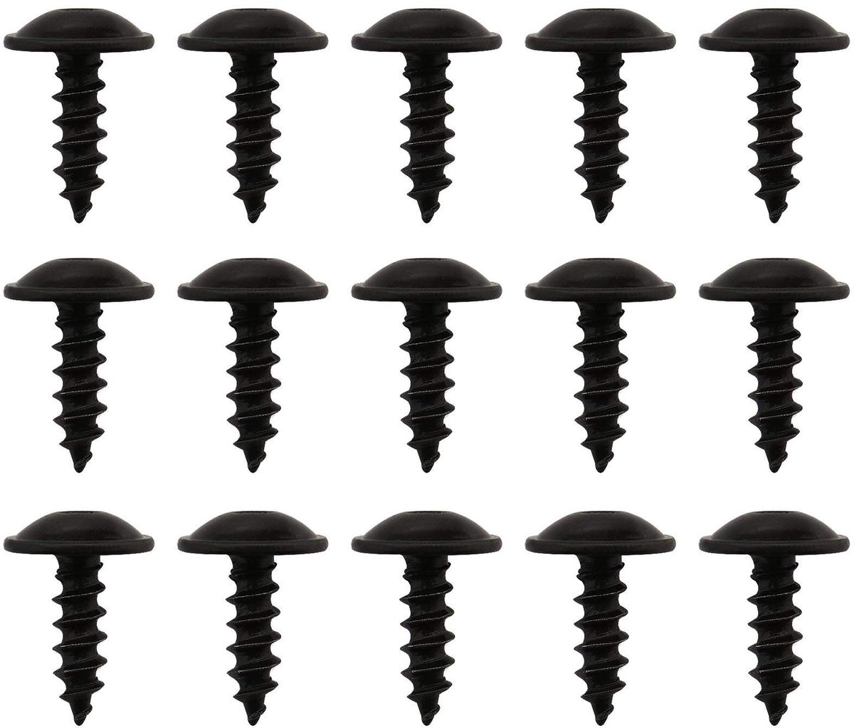 Dailygoody - Solidchoice - Dailygoody - M5 x 16 mm Torx zelftappende schroeven - Ideaal voor auto-onderdelen - Zwart - Voor spatborden en bumpers - 25 stuks - Geschikt voor dive