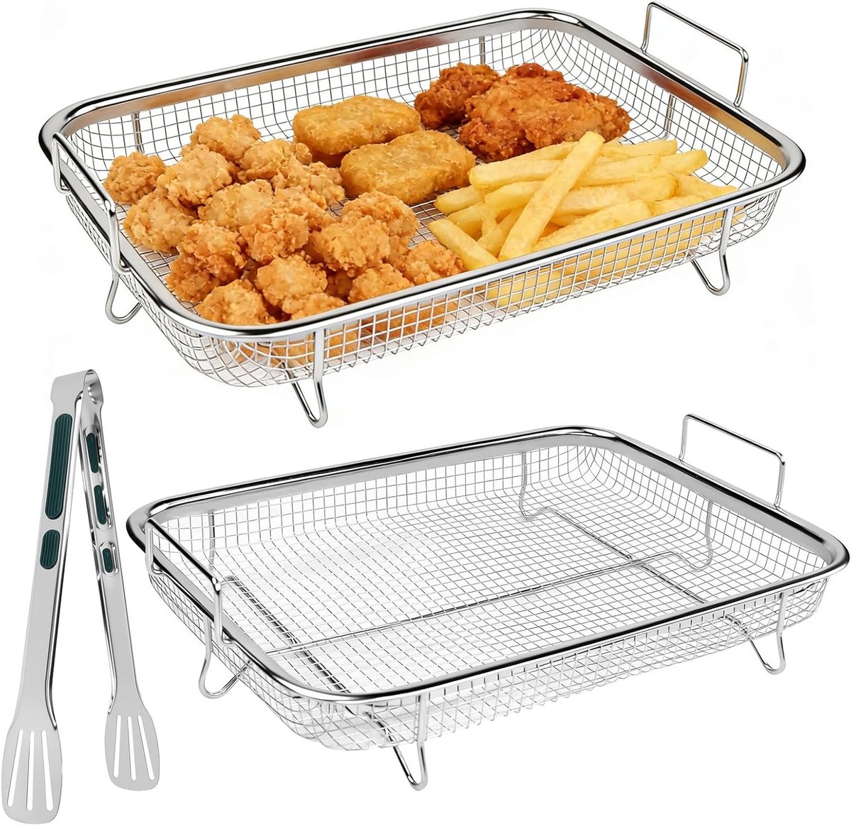 Set voor roestvrijstalen apparaatvak - Duurzaam, veelzijdig en gemakkelijk op te bergen keukengerei voor elke keuken
