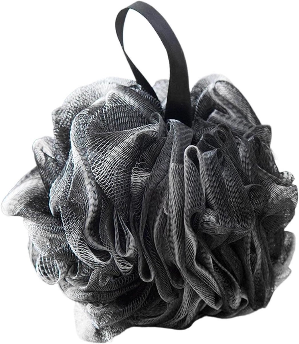 Douche Loofah Spons - Bad Spons Lichaamsscrubber - Huid Reinigen - Dubbeltextuur Mesh - 13 x 13 x 4 cm