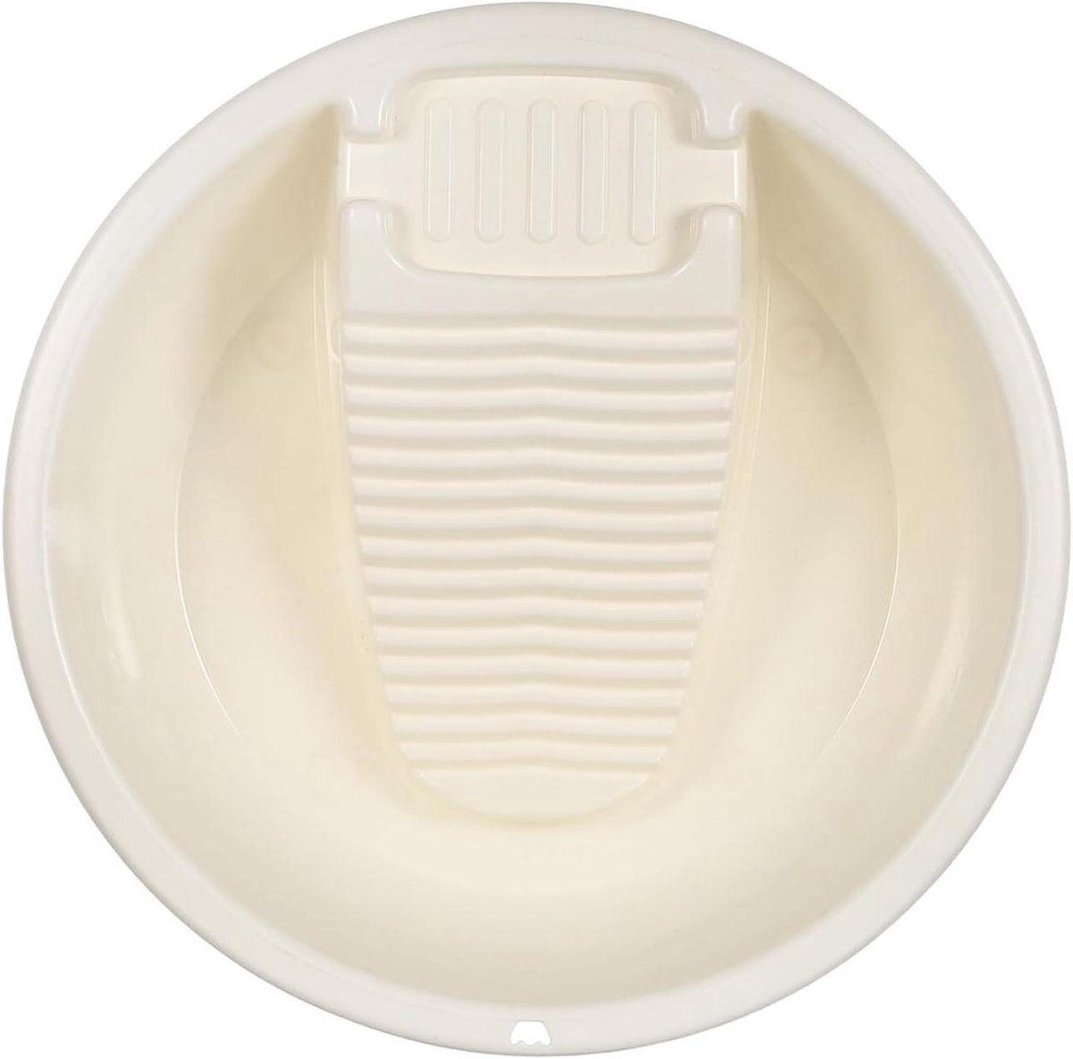 Draagbare Wasmand - Wasbak met Waskom - Handwas Kleding - Geïntegreerde Waskom - 34 x 34 x 10 cm - Beige