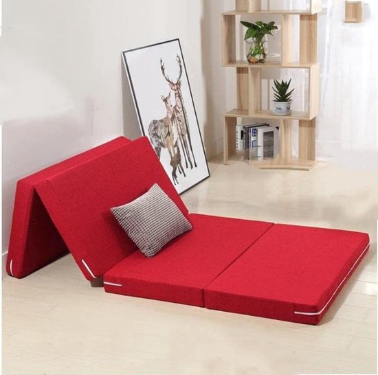 Opvouwbaar Matras - Gastmatras Vloermatras - Comfortabel Slapen - 8cm Dik Schuim - 190x80 cm - Koffie — afbeelding 4