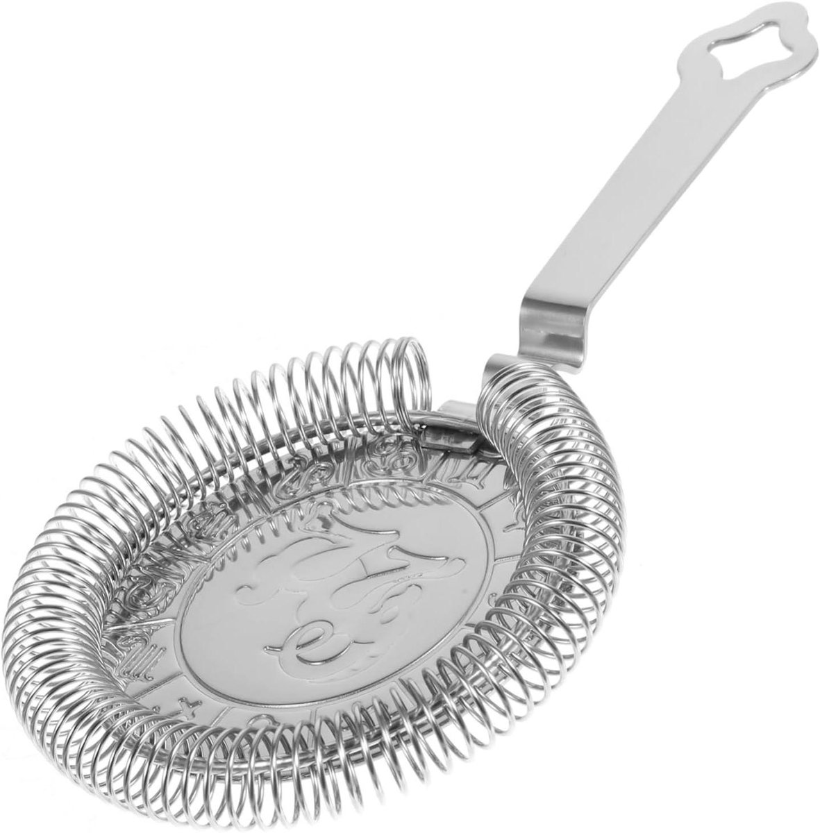 Cocktailzeef - Ijsfilter Barzeef - Drankjes Mixen - Ergonomisch Ontwerp - 20.5 cm - Zilver