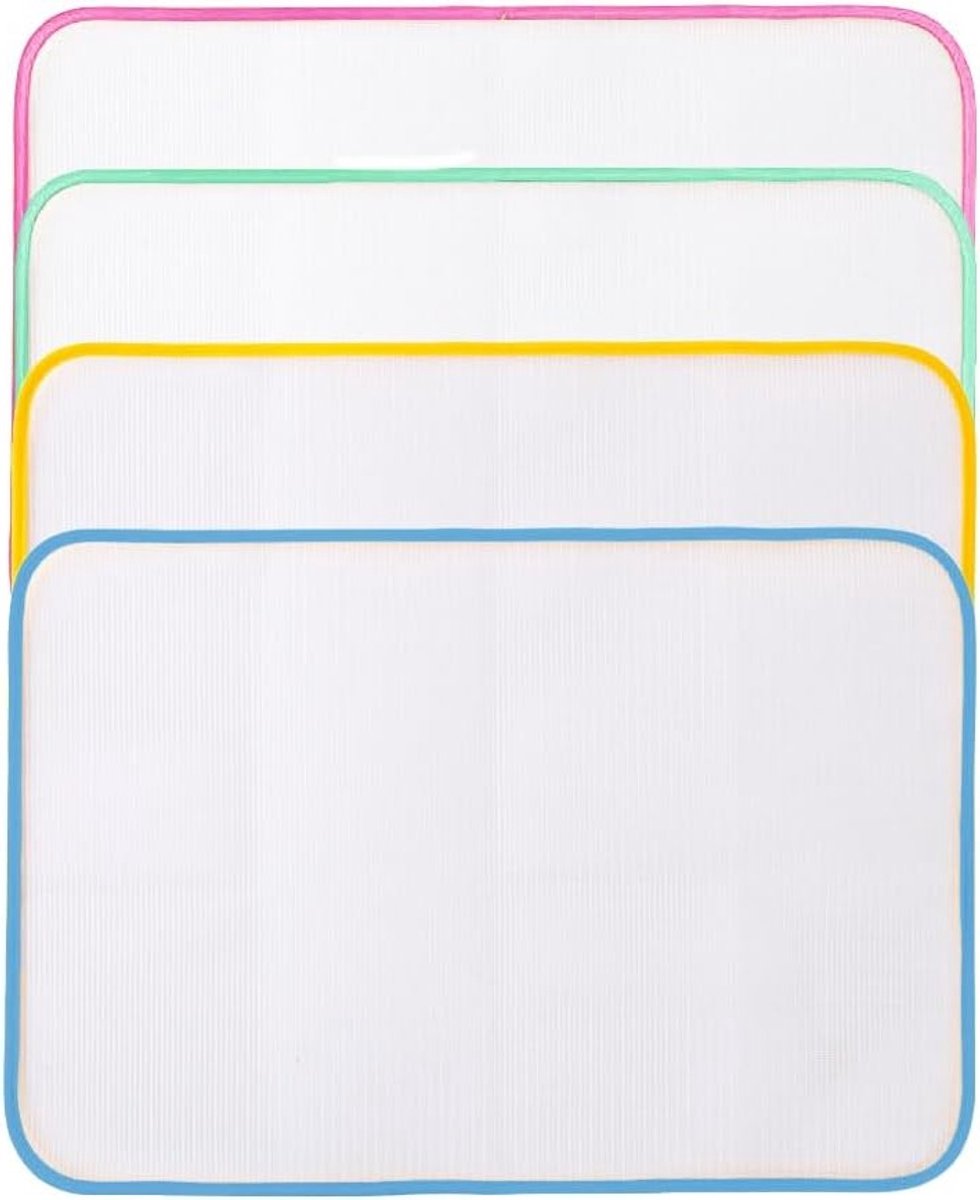 Set van 4 Hittebestendige Strijkdoeken van Mesh - Beschermende Strijkonderlegger voor Delicate Kleding, Strijkpad en Strijkijzerdoek (40x60cm)