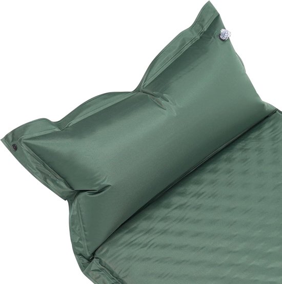Slaapmat - Kampeer mat - Outdoor comfort - Zelfopblazend - 192 x 66 cm - Groen — afbeelding 4