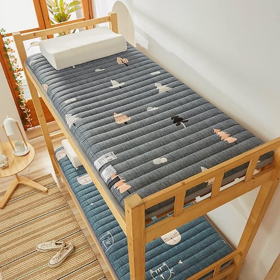 Tatami Matras - Opvouwbare Futon - Gastvrij Ontvangen - Ruimtebesparend Ontwerp - 140x200cm - Natuurlijk — afbeelding 4