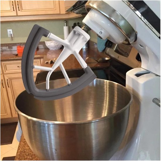 Mixer Flex Edge Beater - Keukenmachine Accessoire - Beslag Mengen - Siliconen Rand - 45-5 Qt Kom - One Color — afbeelding 3