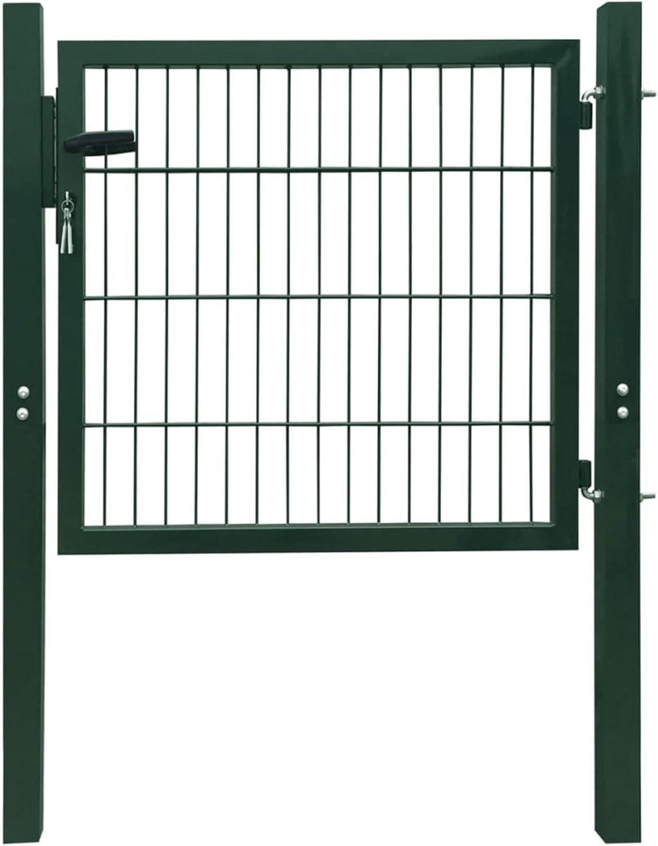 Hekpoort Staal - Tuinpoort Veiligheidspoort - Tuin Afscheiden - Gepoedercoat - 105 x 150 c