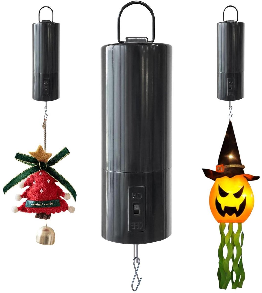 Roterende Motor - Spinner Motor - Decoratie Ophangen - Batterij Aangedreven - 30 RPM - Zwart