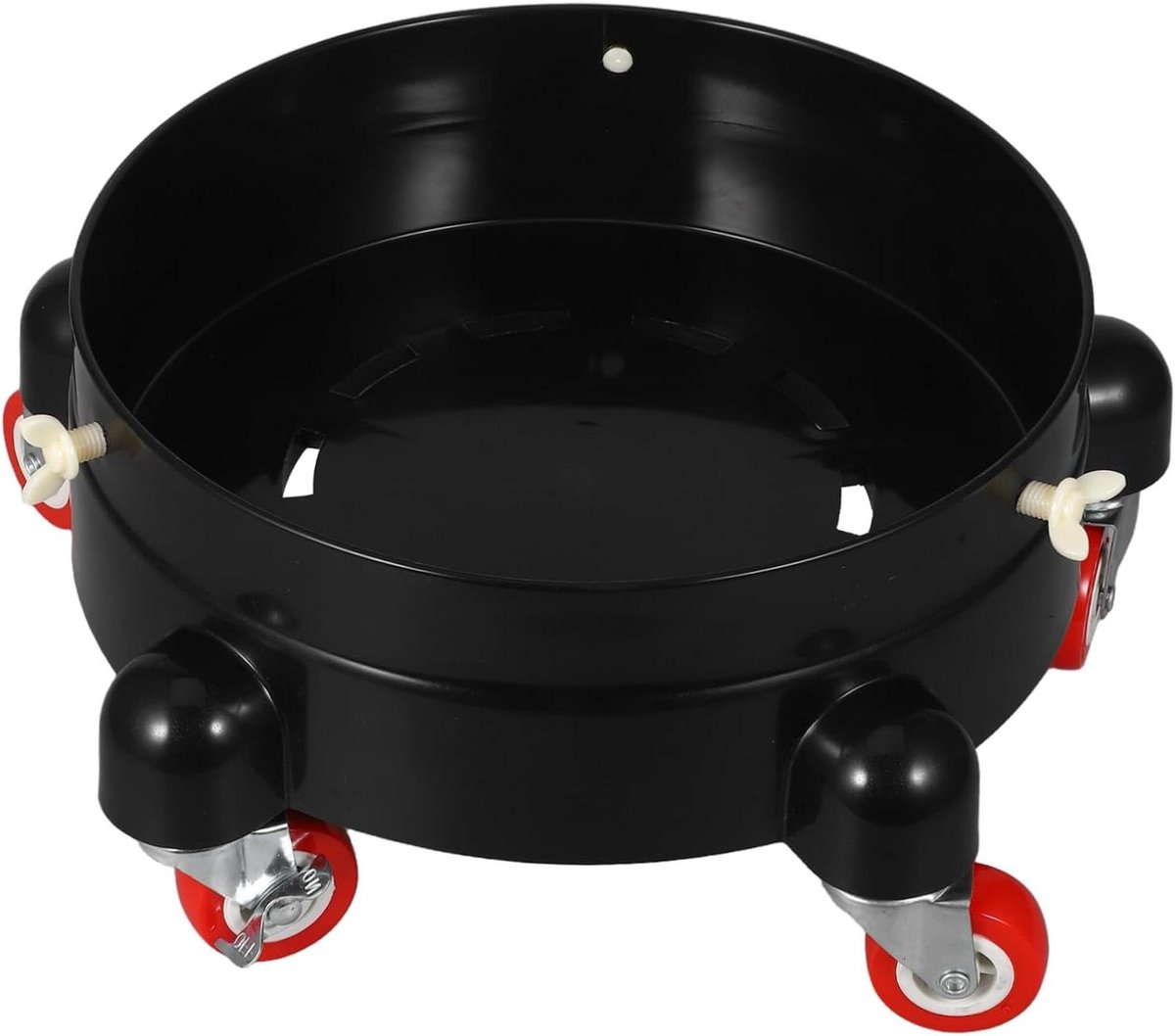 Mobiele Basis - Roller Onderstel - Auto Onderhoud - Efficiënte Waterafvoer - 35.8x35.8x9cm - Zwart