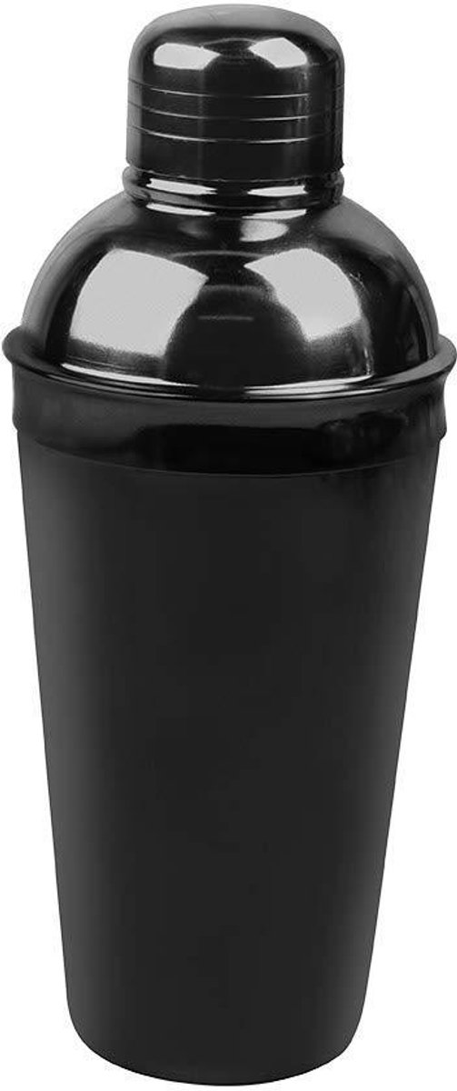 Cocktail Shaker - Bar Tool - Cocktails Maken - Elegante Zwarte Afwerking - 500 ml - Zwart