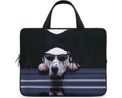 Laptophoes - Laptoptas - Veilig Vervoer - Waterdicht Materiaal - 17 inch - Dalmatisch