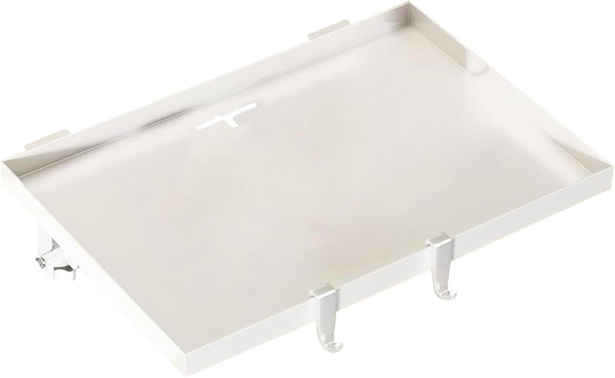 Bedkastje - Nachttafel Plank - Bed Opbergen - Opvouwbaar Ontwerp - 30 x 250 x 30 mm - Wit