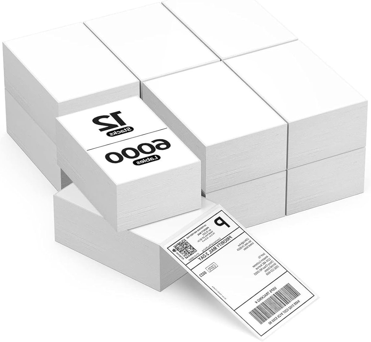 Verzendlabels 4x6 voor DHL - 6000 Stuks, Perfect voor Pakketverzending en Logistiek