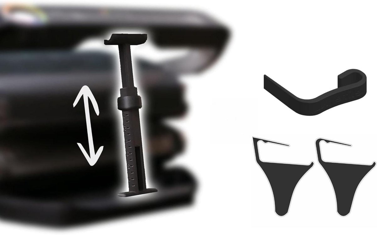 OptiGrill Afstandhouder - Grill Hulpmiddel - Gelijkmatig Grillen - Verstelbare Spanwijdte - 12-26 cm - Zwart