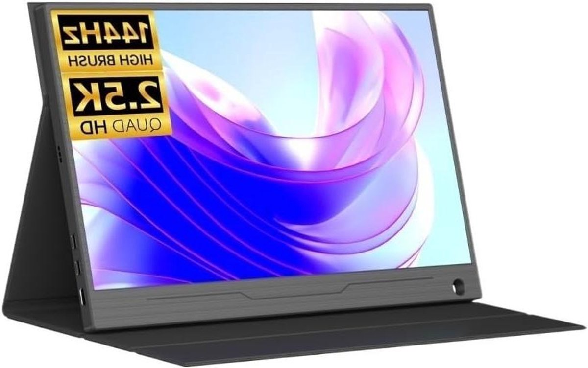 Draagbare Monitor - Externe Scherm - Productiviteit Verhogen - Aluminium Behuizing - 15.6 Inch - Zwart