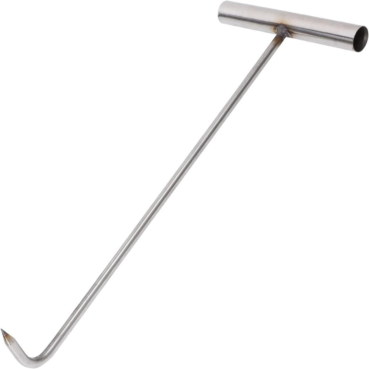 Putdekselhaak - Afvoerroosterlifter T-haak - Riolering Onderhoud - T-vormige Handgreep - 38 cm - Zwart