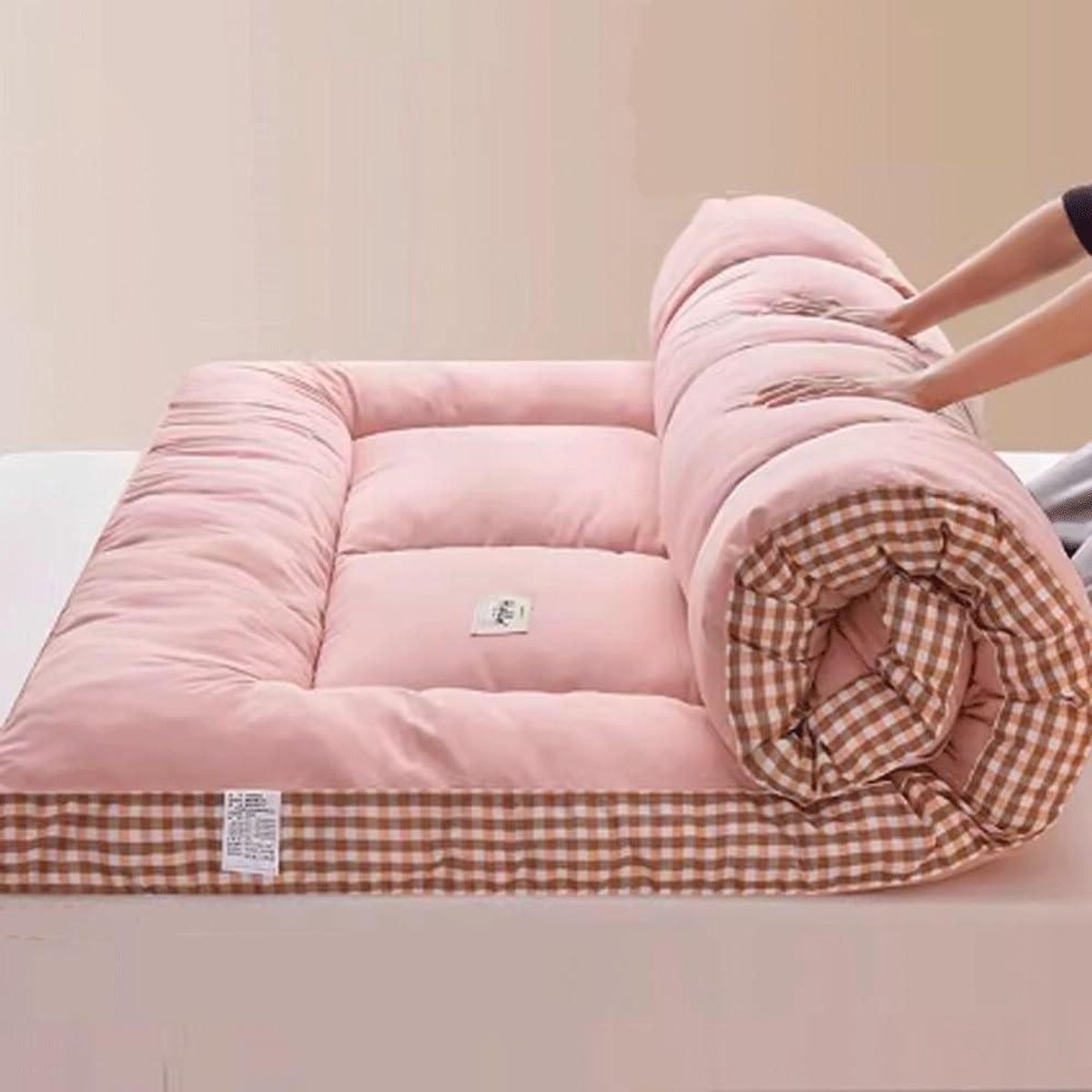 Japanse Futon Matras - Oprolbare Matras Vloer - Ruimtebesparend Slapen - Medium Stevig Katoen - Twin Size - Niet gespecificeerd