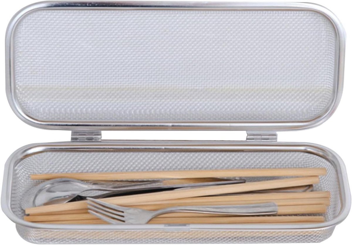 Bestekmand Keuken - Opberger Organizer - Keuken Ordenen - Stevig Mesh Design - 5 x 12 x 5 cm - Zilver