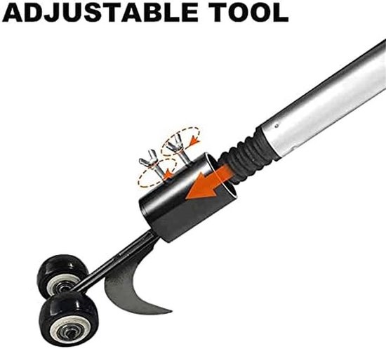 Onkruidtrekker Spleten - Onkruidverwijderaar Tuin - Terras Reinigen - Verstelbare Handgreep - 47-80 cm - Metaal — afbeelding 2