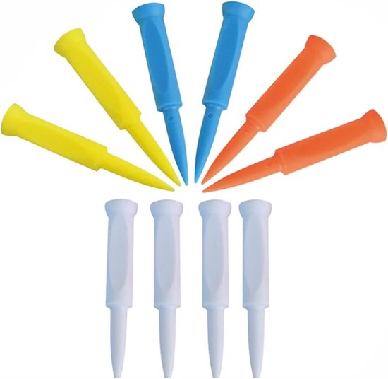 Golf Tees - Golfballen Houder - Golf Training - Stabiele Balhouder - 70mm 20 Stuks - Multicolor van GOLF — afbeelding 4