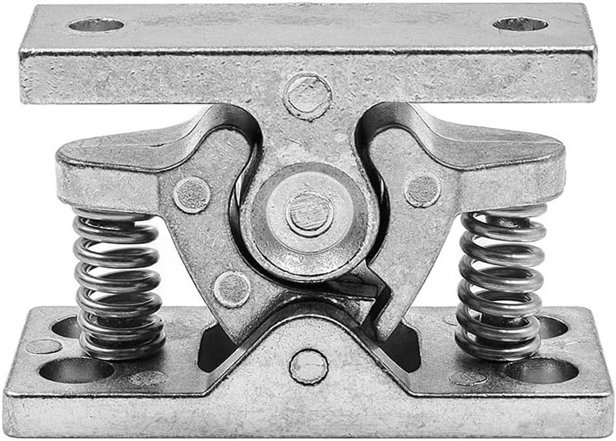EGoods - Set van 2 deurstopper deurhouders van zinklegering - Roestvrijstalen deurstopper met zuigfunctie - Veer bumper slot