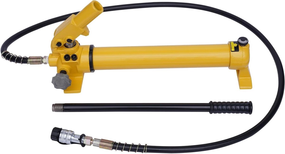 Handmatige Hydraulische Pomp - Hydraulische Pomp - Kracht Uitoefenen - 700 Bar Druk - 60 cm - Geel
