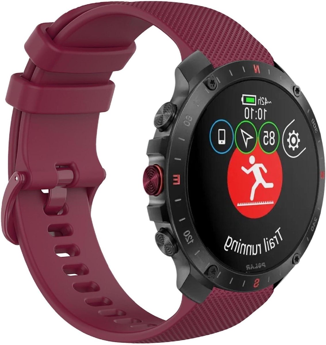 Polsband Polar Grit X2 Pro - Siliconen band Horloge - Dagelijks gebruik Sport - Ademend Zacht Materiaal