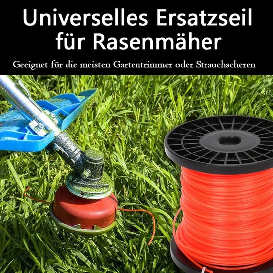 Snijdraad voor grastrimmer 2,0 mm rond nylon rol 100 m — afbeelding 3