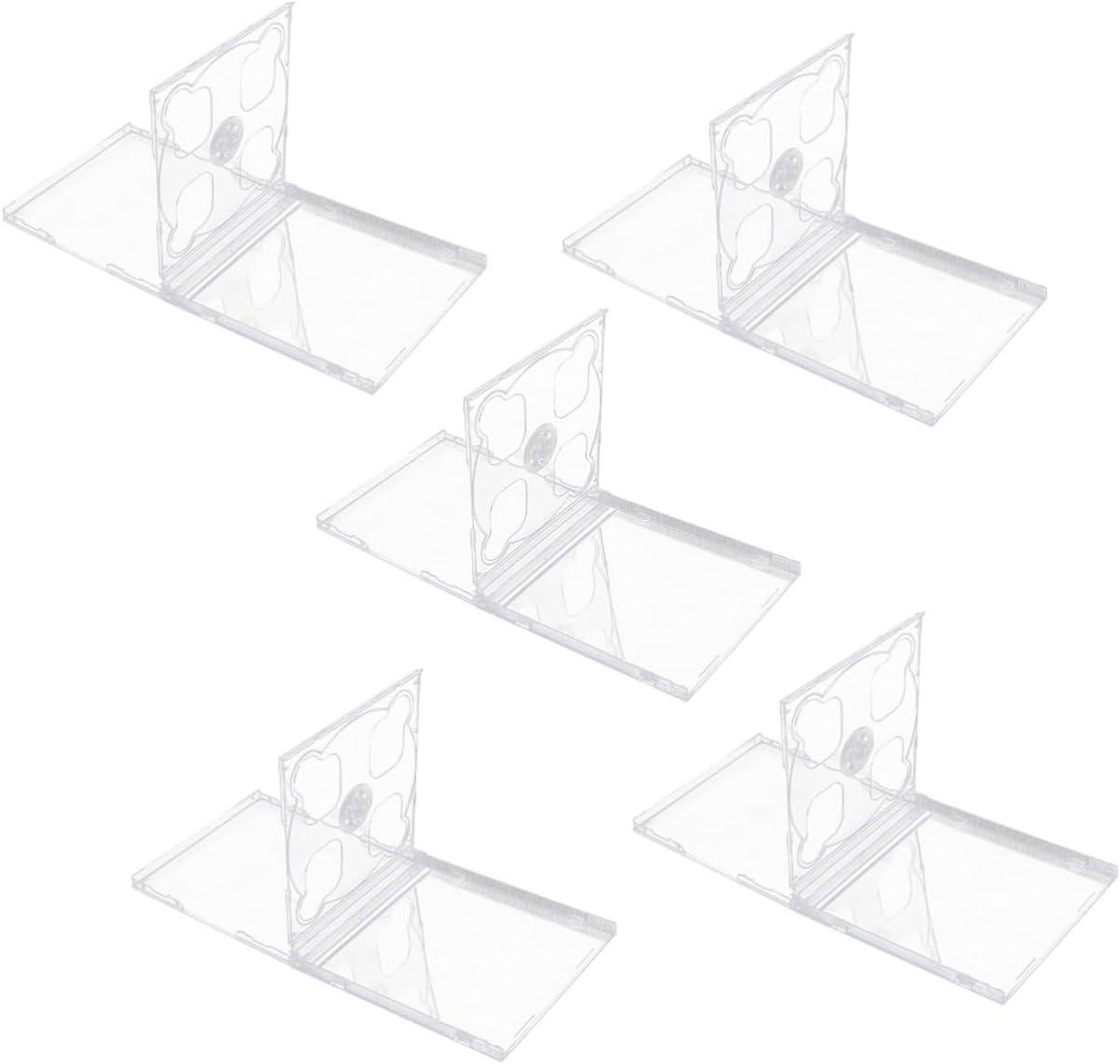 Cd Jewel Cases - Opbergdoosjes CD - Media Opslag - Dubbelzijdig - 5 Stuks - Transparant