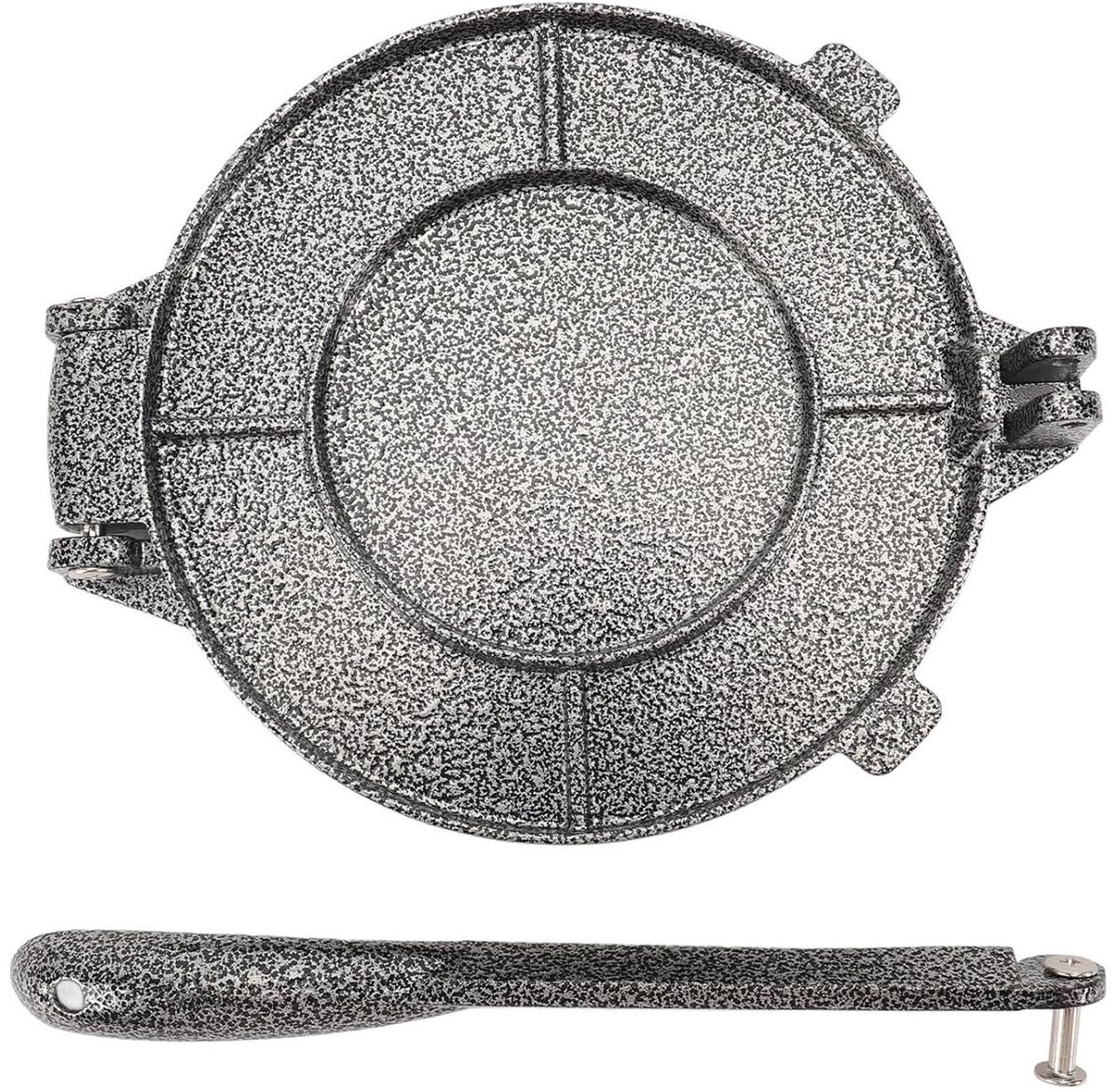 Tortilla Pers - Taco Maker Roti - Platbrood Maken - Handmatig Persontwerp - 63 inch - Aluminiumkleur