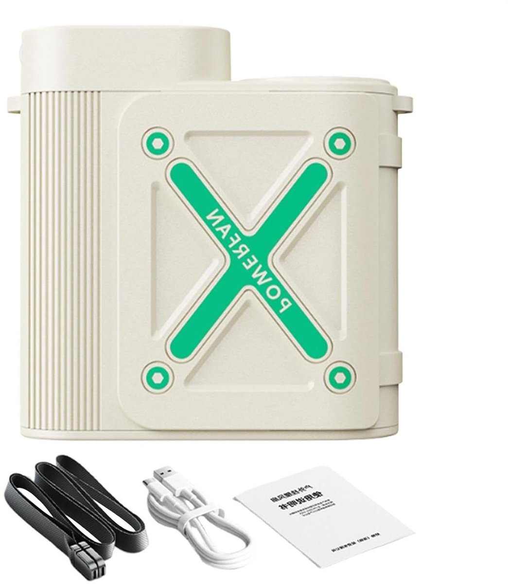 Draagbare Clip Ventilator - Oplaadbare Ventilator Riemventilator - Persoonlijke Koeling - 100 Snelheidsniveaus - 8 x 3.6 x 9 cm