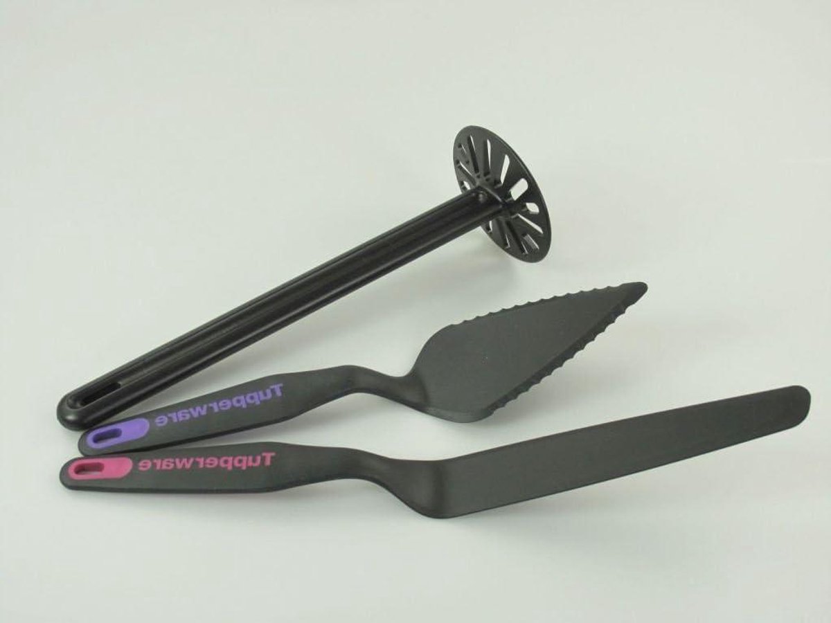 Taartschep - Taartmes - Taart Serveren - Ergonomische Handgreep - 26 cm - Zwart