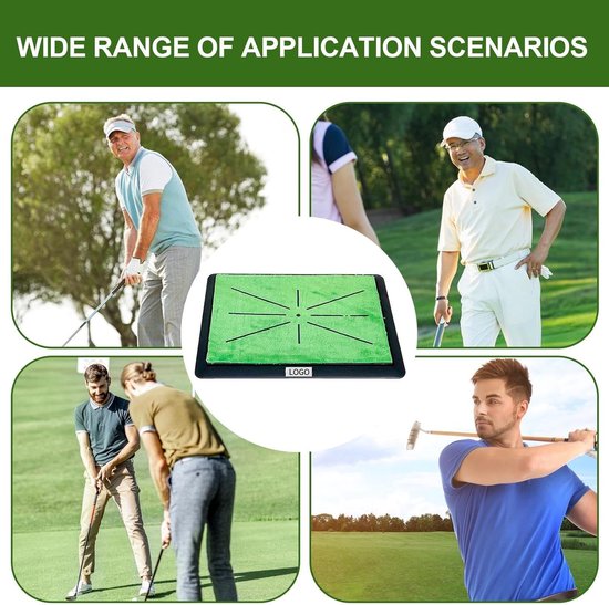 Golf Oefenmat - Swing Trainer - Golfslag Verbeteren - Visuele Swing Feedback - 44 x 34 cm - Groen van GOLF — afbeelding 4
