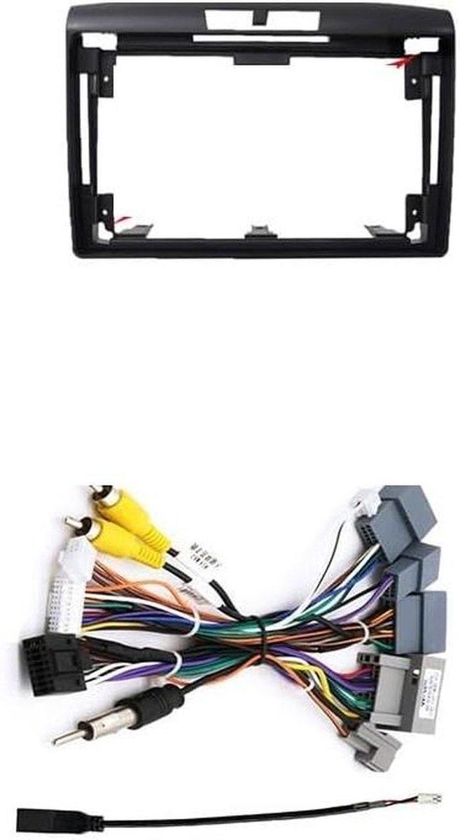 Radio Frame - Dashboard Kit - Autoradio Installatie - Perfecte Pasvorm - 10.1 Inch - Grijs
