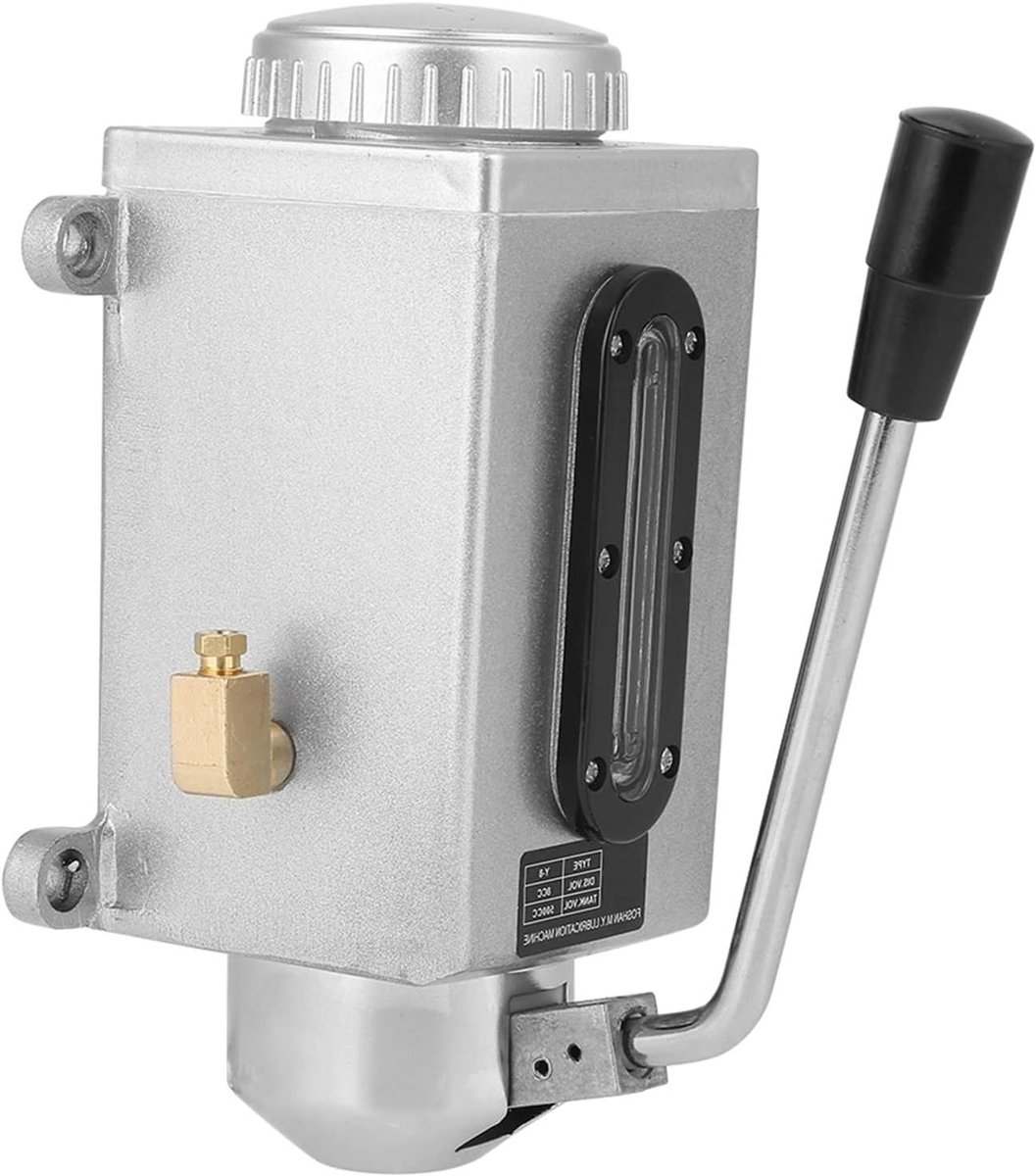 Handmatige Oliepomp - Smeerpomp Dubbele Poort - Machine Smering - Duurzaam Metalen Ontwerp - 500CC Capaciteit - Metaal