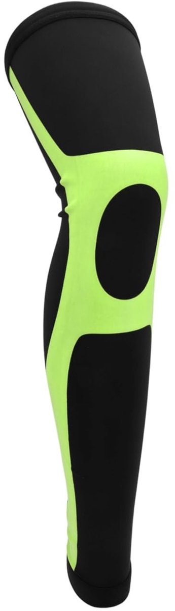 345x1200.jpg Kniebeschermer voor hardlopen en voetbal, uniseks, maat M, optimale bescherming, zwart en neongroen, sportaccessoire - Afbeelding 1