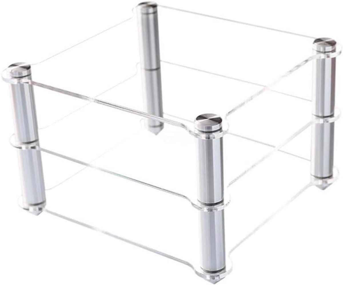 Componenten Rek - Audiotoren - Apparatuur Opslag - Transparant Acryl - 2 Lagen - Transparant