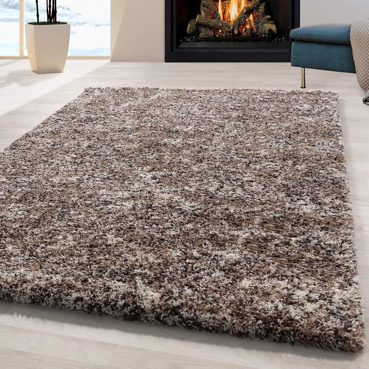 Hoogpolig vloerkleed - Shaggy tapijt - Cosy wonen - Geschikt voor vloerverwarming - 200 x 
