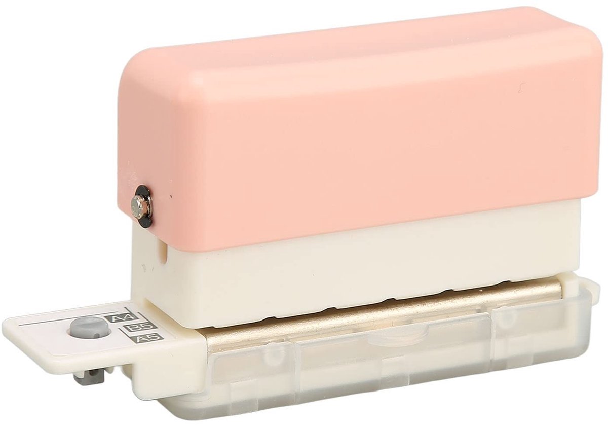 Allecto - 6-gaats Papierperforator - Draagbare Perforator - Geschikt voor A5 B5 A4 - Bindstrip met Meerdere Gaten - Ideaal voor DIY Documenten