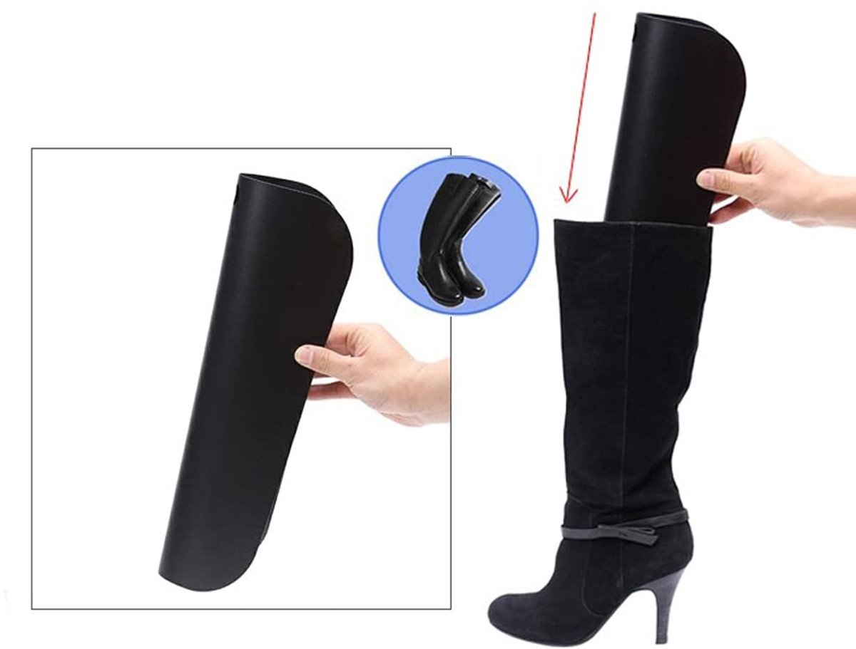 NTHProducts - Boot Shaper - Schoenondersteuning - Herbruikbaar - Zwart - Ondersteuningsinserts - Ideaal voor vrouwen en mannen - 10 inch