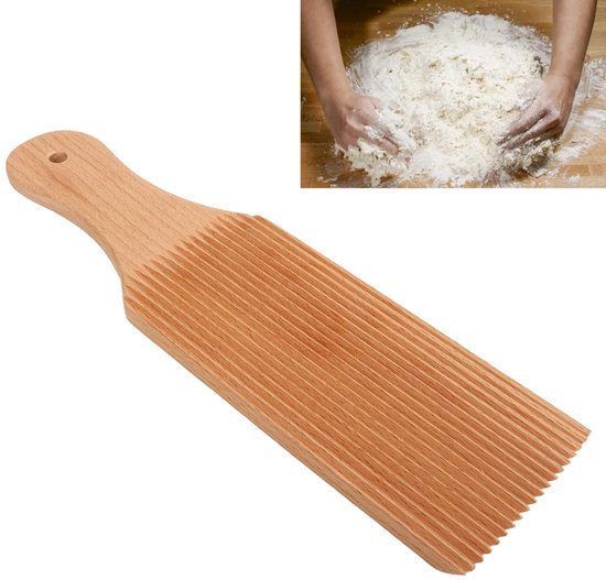 SPHProducts - Beukenhouten Gnocchi Paddle Plank - Gnocchi Roller - Duurzaam en robuust - Handmatig gebruik - Pasta maken - Ideaal voor thuiskoks - 1 sc... van Merkloos — afbeelding 2