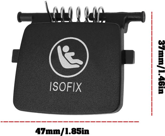 VT Goods - Isofix Cover Panel - 2 Stuks - Voor Achterzit - Geschikt voor BMW X3 X4 G01 G02 - 2018 tot 2021 van Merkloos — afbeelding 4