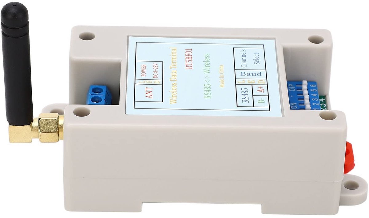aladdien - Draadloze Zendontvangermodule - Smart Home - 8-25V - RF Seriële Poort - 16 Kanalen - Geschikt voor Netwerkzendontvangers - YWBL-WH590w2ney1g