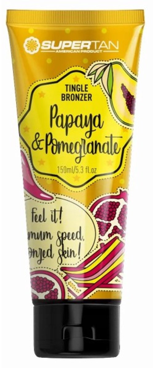 SuperTan - Papaya & Pomegranate - Zonnebankcrème 150ml